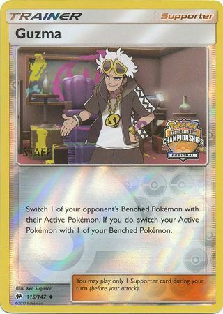 Guzma - 115/147 - Staff Regional Championships Promo